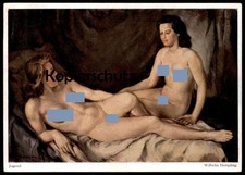 ALTE KÜNSTLER POSTKARTE WILHELM HEMPFING AKT FRAU femme seins nus nude breast wo