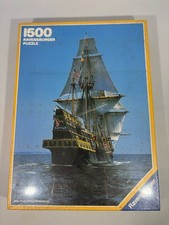 Ravensburger Puzzle 1500 Teile Golden Hind Segelschiff No 163311 NEU 1989