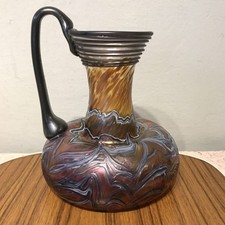 Vase irisierendes Glas