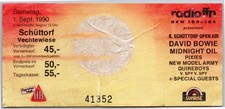 David Bowie Ticket 1990 -