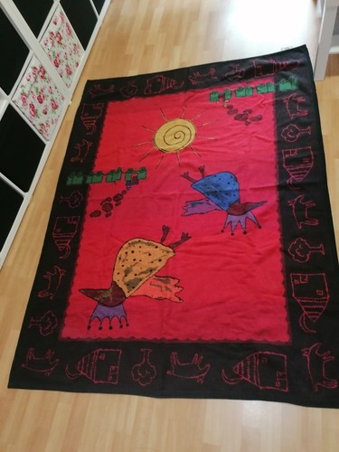 Vintage retro decke - decke, dick