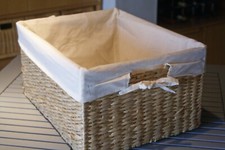 Rattan Korb 40x30 ***mit Husse