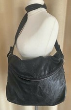 Zoeppritz echt LEDER  große Tasche Bag schwarz 