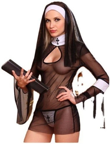 Kleid nonnen kostüm - kleid,,