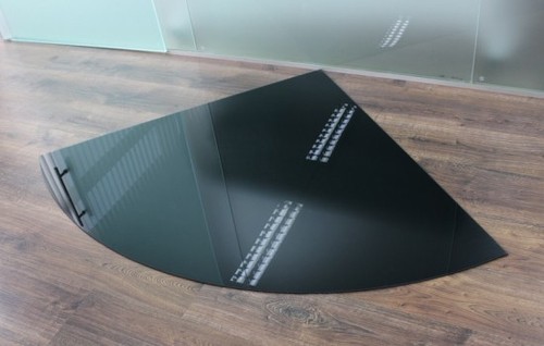 Viertelkreis 110x110cm glas - viertelkreis,