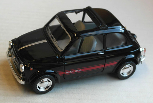 Kinsmart fiat 500 schwarz - kinsmart,