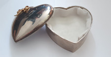 Versilberte Schmuckdose Herz
