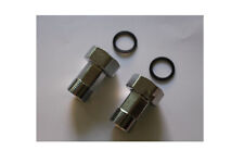 Wasserzählerverschraubung in Messing verchromt mit Dichtungen