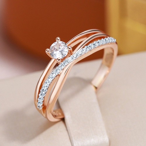 Luxus ring 585er rolled - ring,