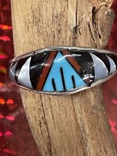 Zuni Inlay Ring, Vintage