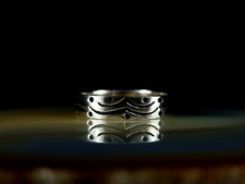 Ring Silber 925 Muster 21 mm -