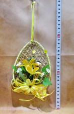 Oster Deko aus Spiraldraht in Ei Form, Dekoren, Figuren. 14x10x4cm (HxBxT) II
