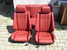 BMW e30 Limousine Sitzbezüge vorne und hinten (BMW Napa Kardinalrot/Karmesinrot)