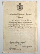 Verleihungsurkunde für den