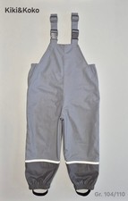 ♥️ Kiki&Koko Matschhose Gr. 104/110 Kinder Regen Latzhose Buddelhose