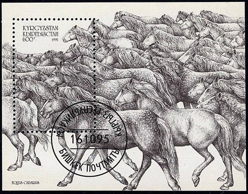 Kyrgyzstan 1995 wilde pferde - 1995,
