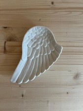 Porzellanschale in Form eines Engelsflügels – Dekoschale / Engel / Geschenkidee