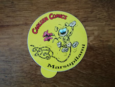 Carlsen Comics Werbe Sticker Aufkleber 1980er gelb Marsupilami 9 cm