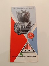 Original Prospekt Lloyd Motor Auto Oldtimer N16