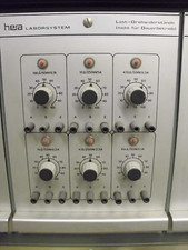 Hera Laborsystem, Einschub Widerstandsdekade Hochlast, Regler mit Überlastschutz