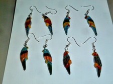 Ohrstecker   Mit Papagei oder Elefant mit Silberstecker -- oder 2 Paar Papagei