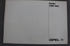 Opel radio cdr 500 - opel,