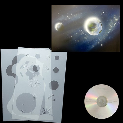 Airbrush schablone step - schablone, by