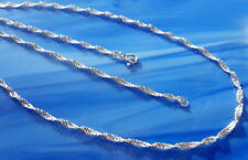 Singapur Kette Silber 925 Halskette 38 -80 cm echt Sterlingsilber kb31