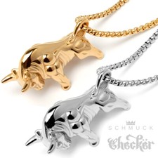 Stier-Anhänger Edelstahl