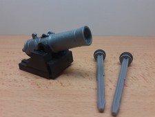 Playmobil Zubehör Piraten Hafen Schiff - Kanone mit 2 Geschossen