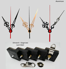 lautloses Quarzuhrwerk mit Zeiger-Set 8 cm / 8,5 cm - ohne ticken - Reparaturset