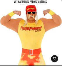 Offizielles WWE Hulk Hogan Kostüm Wrestling Muskel-Anzug / Xl Guter Zustand 