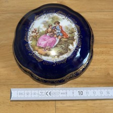 Limoges France Kobaltblau Gold