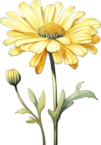 Aquarell blume wandbild - blume,