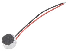 Elektret-Mikrofon, 2,2kΩ, 0,4mA, Ø6x3,5mm