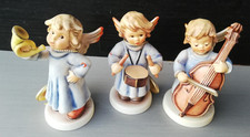 Goebel Hummel 2096/C D J  Engel Baßgeige Horn Trommel Hummel 3 stck Orchestester