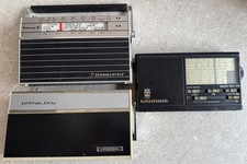 1x schaub-Lorenz Tiny E, 1x Grundig Prima Boy, 1x Grundig Yacht Boy 210