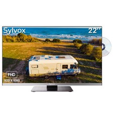 Sylvox 22In 12 Volt Fernseher mit DVD Play Eingebaut Sleep Timer EPG