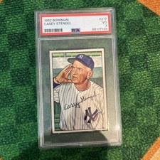 CASEY STENGEL 1952 Bowman #217