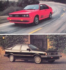AUDI 4000 5000 Coupe B2 Quattro PORSCHE 911 SC Targa 928 Prospekt USA 1983 AD
