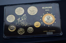 SELTENES MALTA LIRA SET 2004 EURO MÜNZEN EXEMPLAR MUSTER PROTOTYP ESSAI PRE POUNDS 