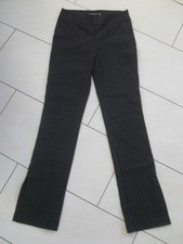 schwarze Damenhose mit Nadelstreifen, elegante Hose, Gr.40, AMISU, stretch, neu