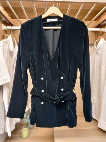 Zara kleine dunkelgrüne bluse - kleine,