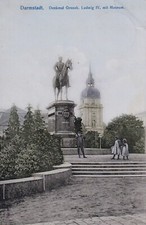 Darmstadt AK 1907 Denkmal