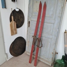 B7177 Alte Holzski | SKIER | SKI um 1920 | RAR | Super Winter Deko | ANTIK 160cm