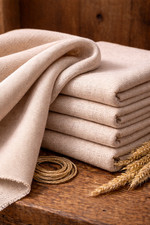 100% Lein natur Leinenstoff