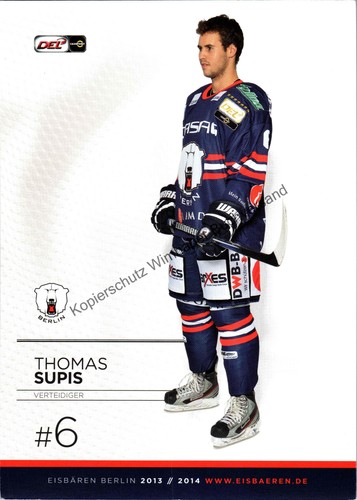 Autogrammkarte thomas supis - thomas,