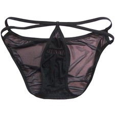 Elastische transparente Herren Slips Ultradünn Ausbuchtung Beutel Strings Tanga