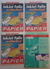 Selbstklebende InkJet-Folien *wetterfest* und InkJet-Transferfolie für T-Shirts