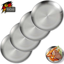 Runde Edelstahl Teller 20cm
